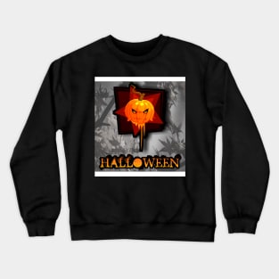 Jack O Lantern Autumn Fall Pumpkin Seasonal Halloween Orange Crewneck Sweatshirt